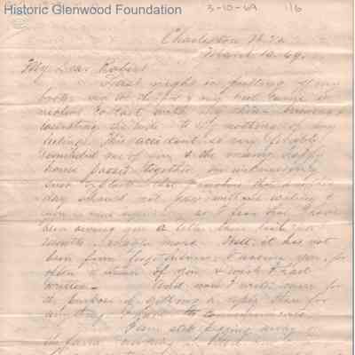 Lewis Summers to Robert S. Fulton, Mar 10, 1869