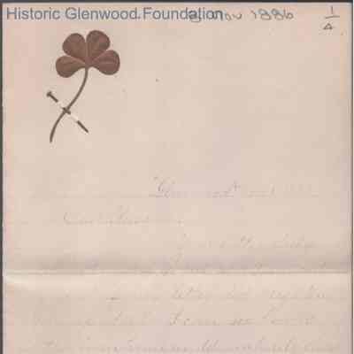 Russell G. Quarrier from Elizabeth S. Quarrier, Nov 8, 1886