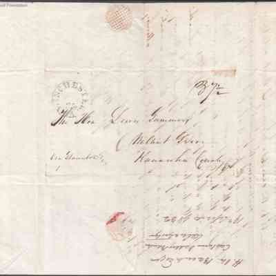 address page with postmark