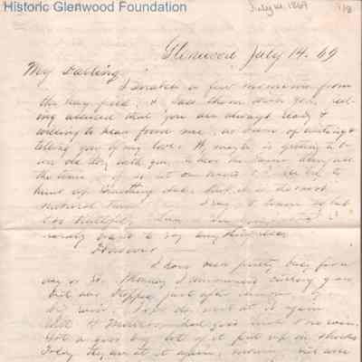 Lucy W. Summers from Lewis Summers, Jul 14, 1869