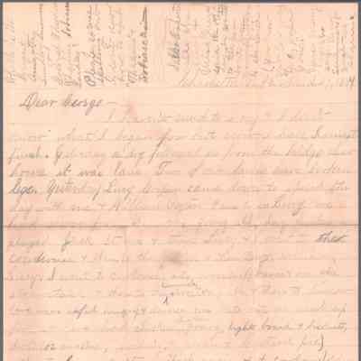 George W. Summers from Amacetta Summers, Mar 27, 1887