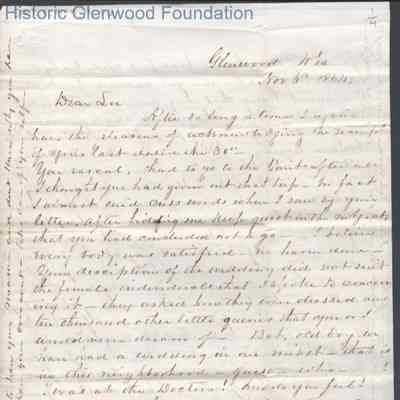Lewis Summers from William S. Laidley, Nov 6, 1864