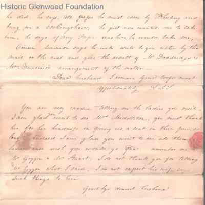 p. 3 and address page with postmark