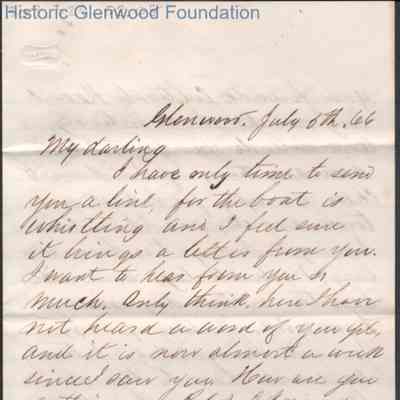 Lucy W. Summers from Lewis Summers, Jul 5, 1866
