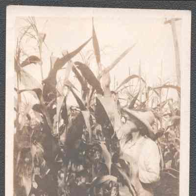 Lewis Summers in garden at Glenwood, no date