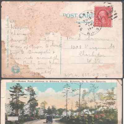Postcard to Lewis Summers from Lucy S. Quarrier, Jun 19, 1928