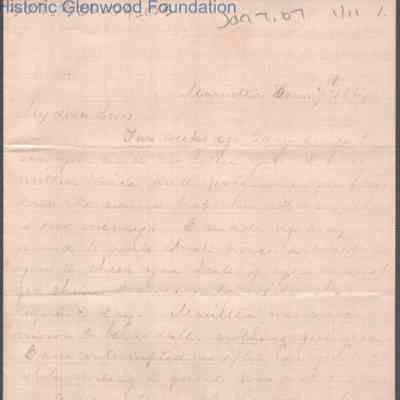 Lewis Summers from Lucy W. Summers, Jan 7, 1867