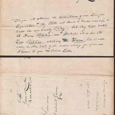p. 3 and address page with postmark