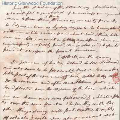 p. 3 and address page with postmark