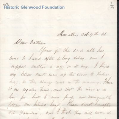 Judge George Summers from Lewis Summers, Oct 4, 1863