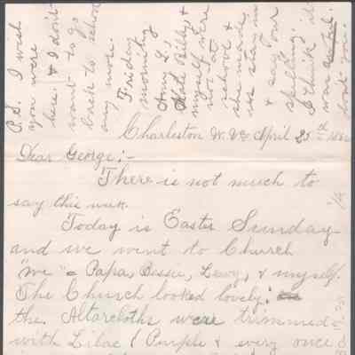 George W. Summers from Amacetta Summers, Apr 25, 1886