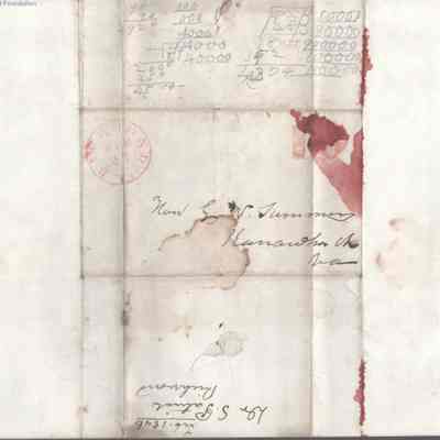 address page with postmark