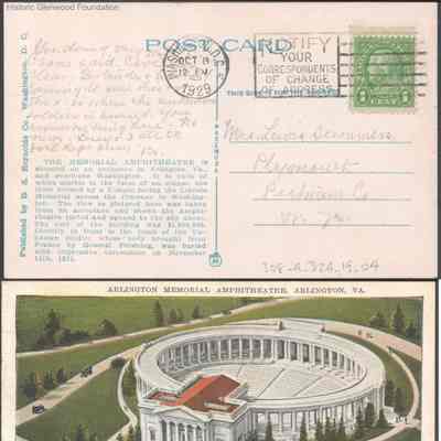Postcard to Lucy W. Summers from Elizabeth S. Quarrier, Oct 8, 1929