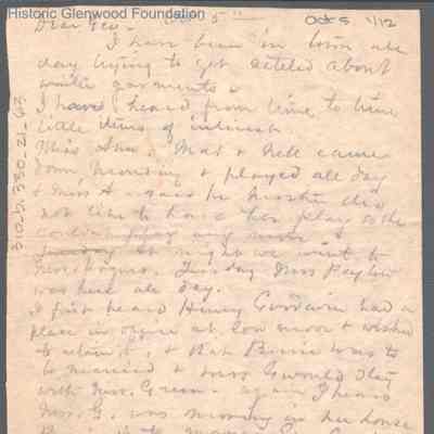 George W. Summers from Lucy W. Summers, no date