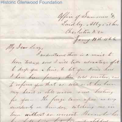Lucy W. Summers from Lewis Summers, Jan 11, 1866