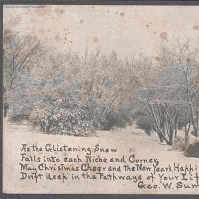 George W. Summers, Christmas card, no date