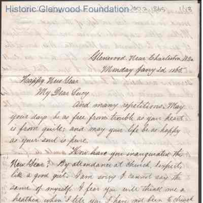 Lucy W. Summers from Lewis Summers, Jan 2, 1865