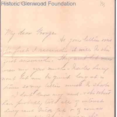 George W. Summers from Elizabeth S. Quarrier, no date