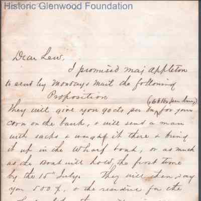 Lewis Summers from William S. Laidley, no date