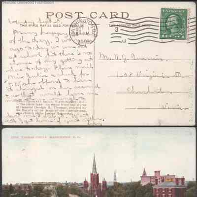 Postcard to Russell G. Quarrier from Lucy S. Quarrier, Sep 30, 1916