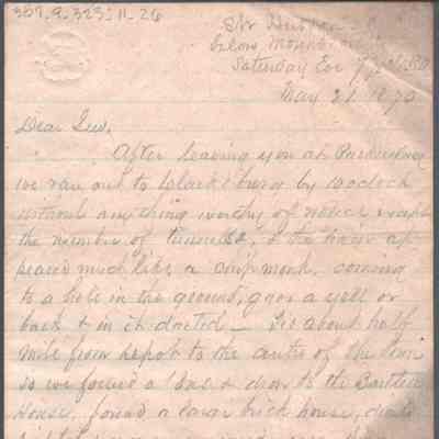 Lewis Summers from William S. Laidley, May 21, 1870
