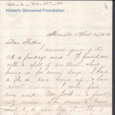 Judge George Summers from Lewis Summers, Apr 24, 1864