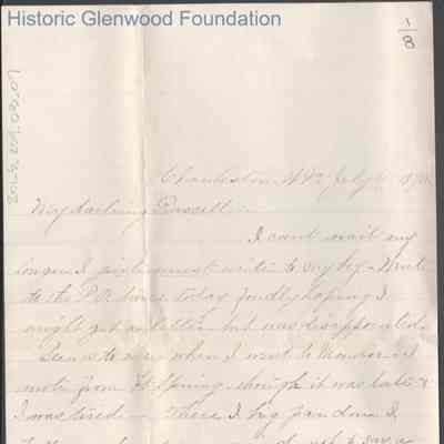 Russell G. Quarrier from Elizabeth S. Quarrier, Jul 4, 1890