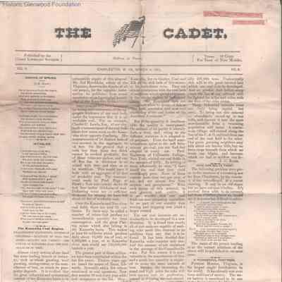 Kanawha Military Institute Cadet, Mar 12, 1883