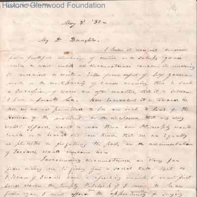 Amacetta Laidley Summers from John O. Laidley, May 3, 1850