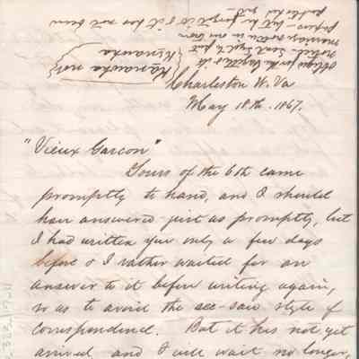 Lewis Summers to Robert S. Fulton, May 18, 1867