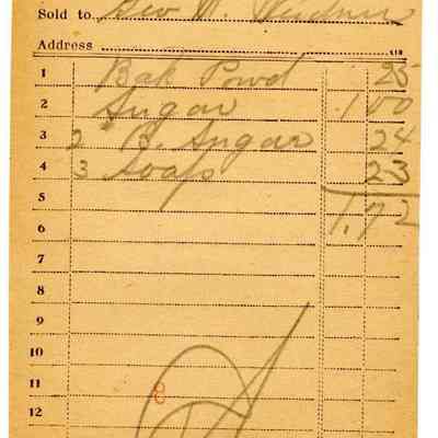 Firnbach and Raupp Receipt 1919