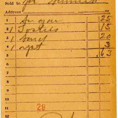 Receipt, 1919