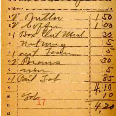 Receipt, 1920