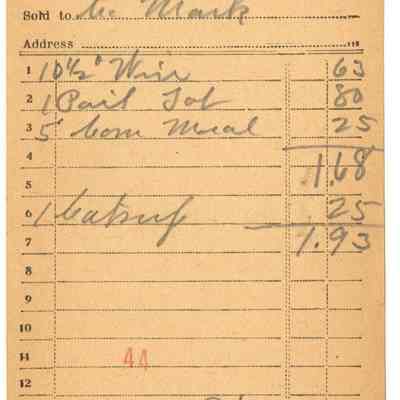 Receipt, 1919
