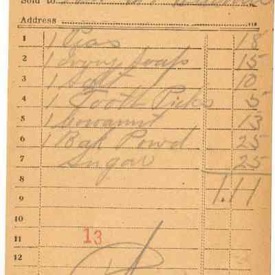 Receipt, 1919