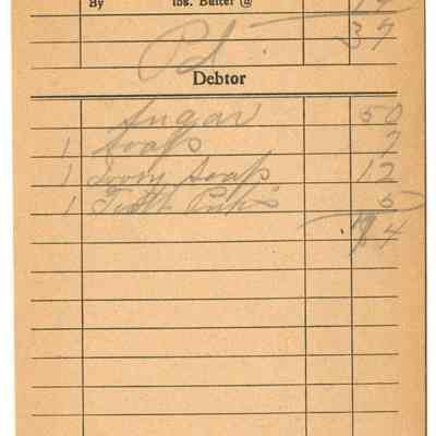 Receipt, 1919