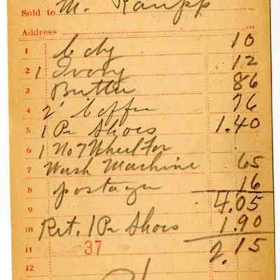 Firnbach and Raupp Receipt 1919