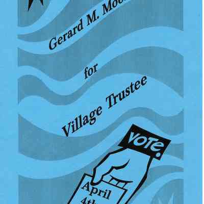 Gerard M. Moons Village Trustee 1995 Pamphlet