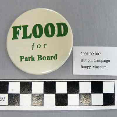 Flood Park Board Campaign Button