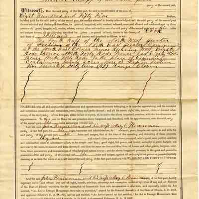 Warranty Deed 1866