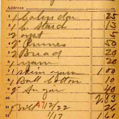 Receipt, 1920