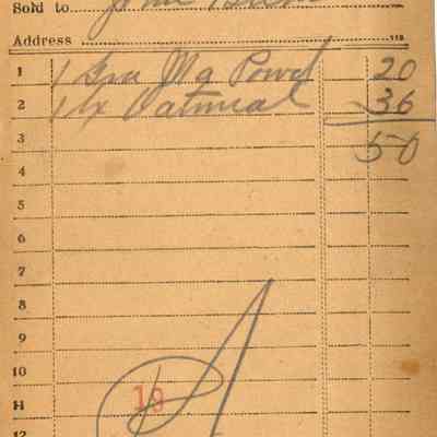 Receipt,1919