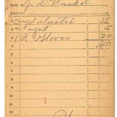 Receipt, 1919