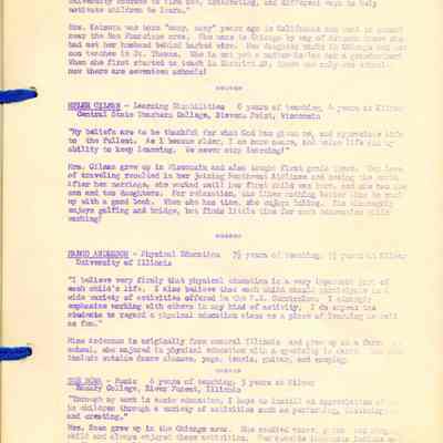 Kilmer School Teacher Book 1973