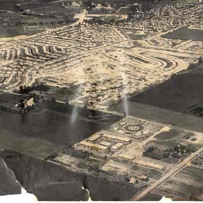 Aerial Photograph of Buffalo Grove between Arlington Heights Rd, Dundee Rd, and Lake Cook Rd