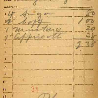Receipt, 1920