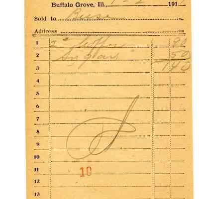 Firnbach and Raupp Receipt 1919