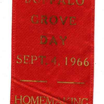 Buffalo Grove Day Homemaking Prize Ribbon
