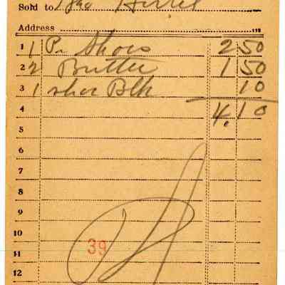 Receipt, 1919