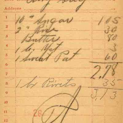 Firnbach and Raupp Receipt 1919